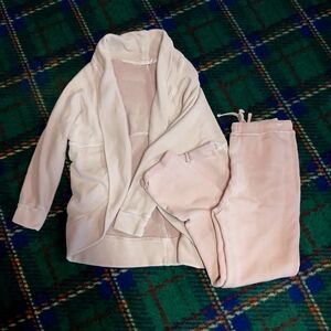 Malibu set. Pants and cardigan. Light pink. Girl 12-14.